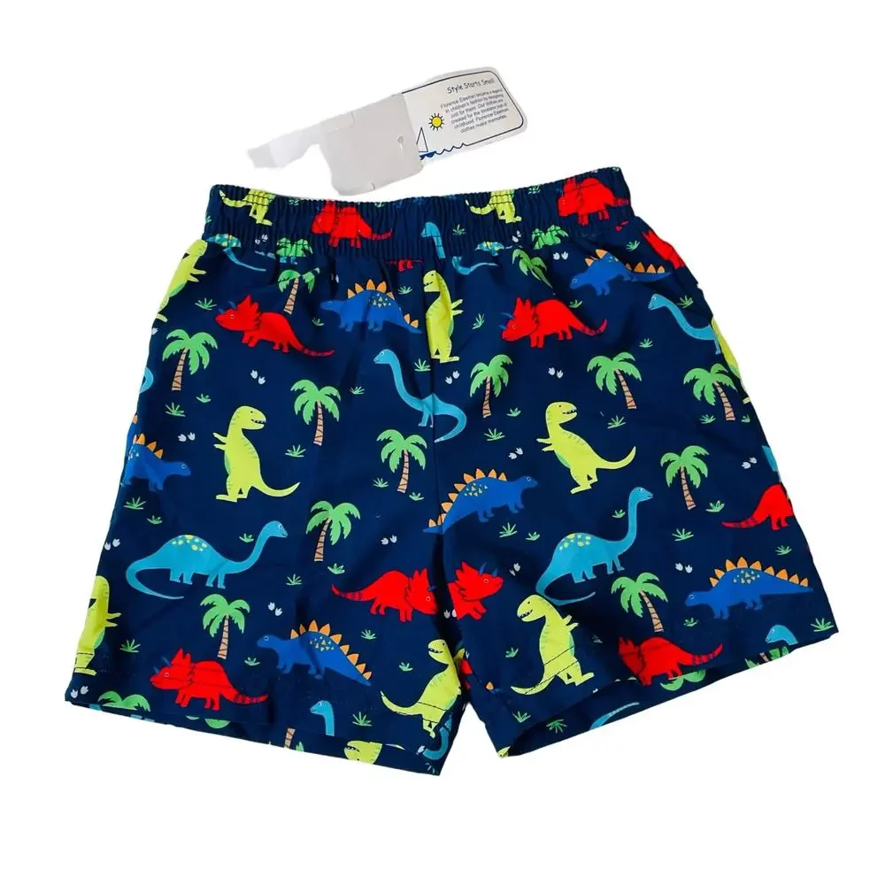 NWT Florence Eiseman 12M Dinosaur Print Swim Trunk